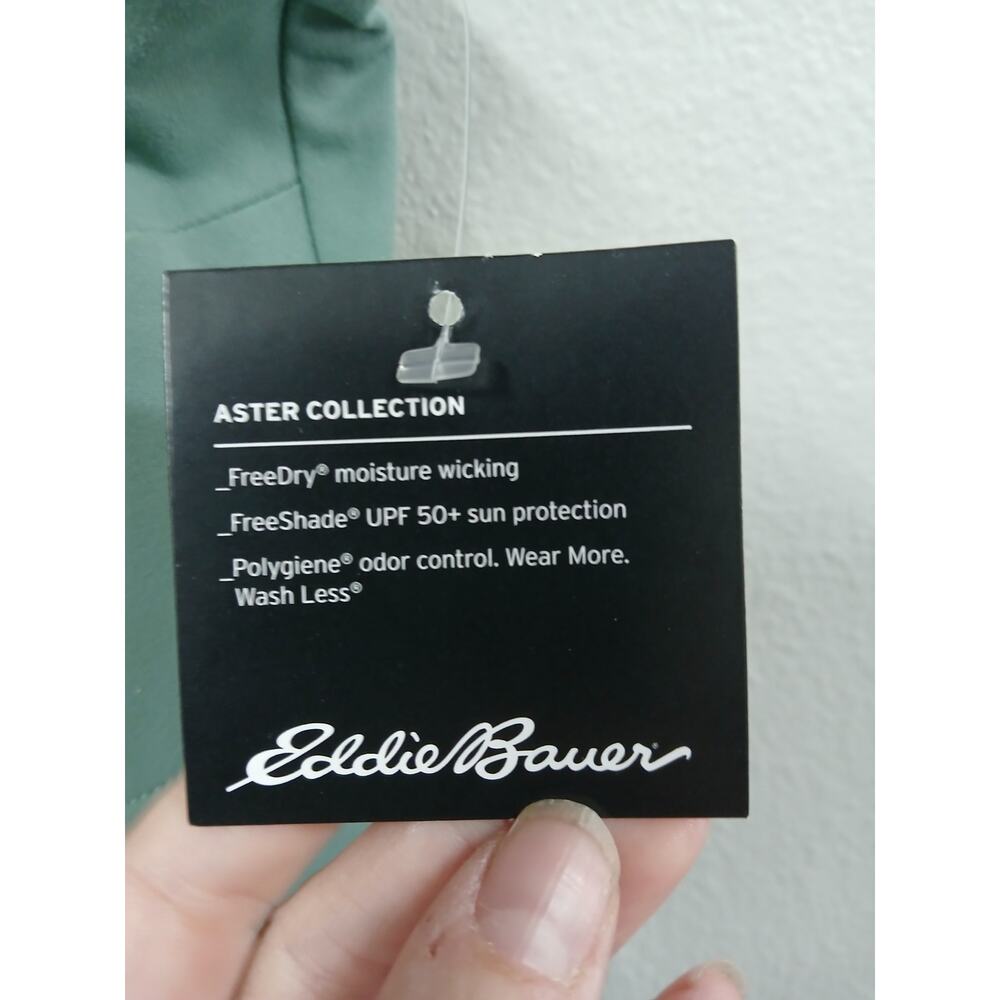 Eddie Bauer Aster 7 Day Crossover Waist Dress Moisture-Seafoam- size small - Picture 8 of 10